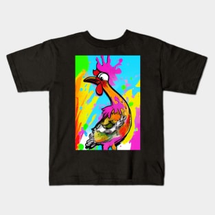 Funky 60's Chicken Kids T-Shirt